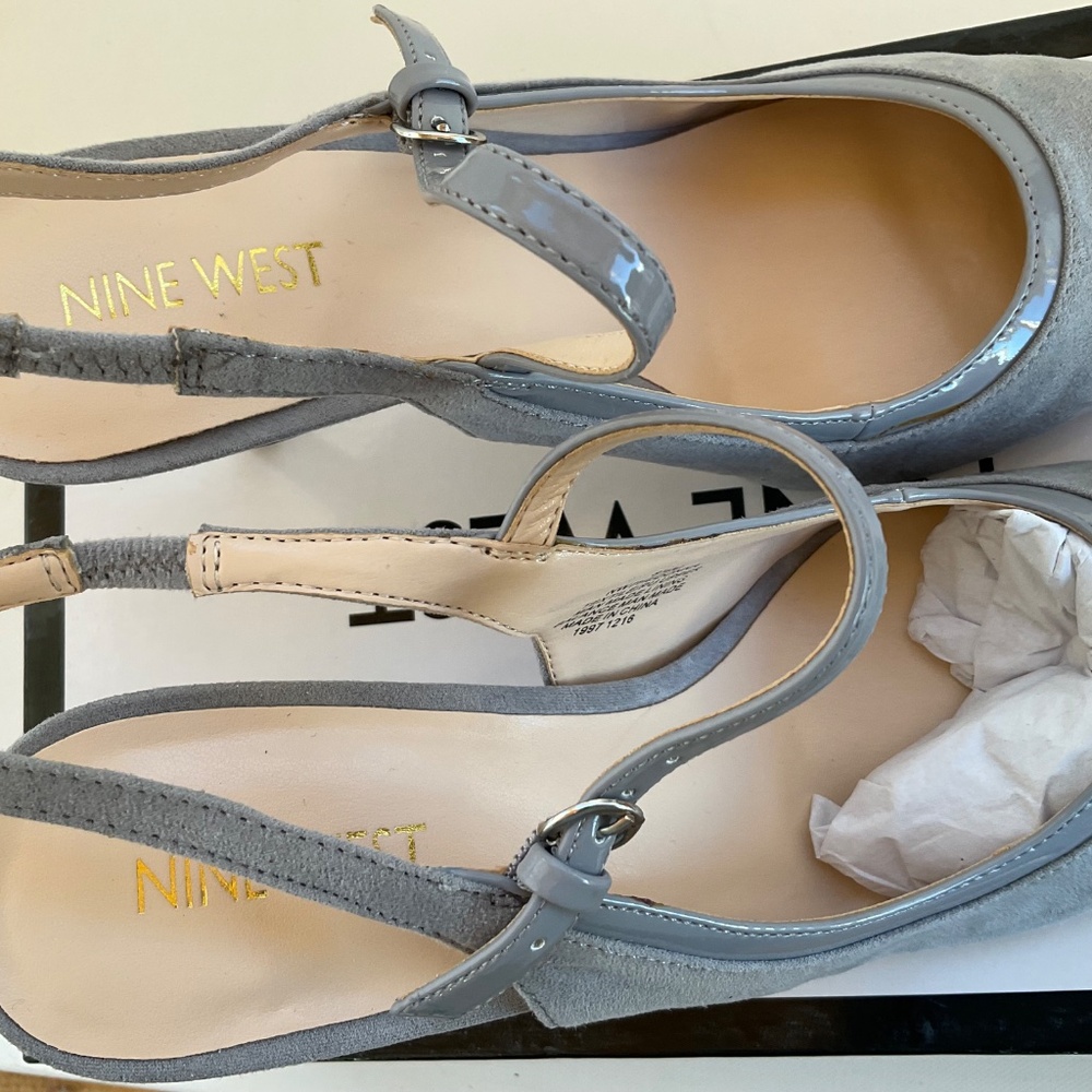 SALE ‼️NINE WEST WOMENS HEDONNA CLASSIC SLING BACK HEELS  PUMPS DRESS OFFICE 8.5 - Picture 3 of 9